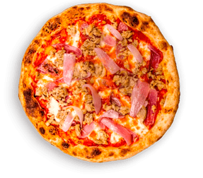 Pizza Rossa - Tonno e Cipolla